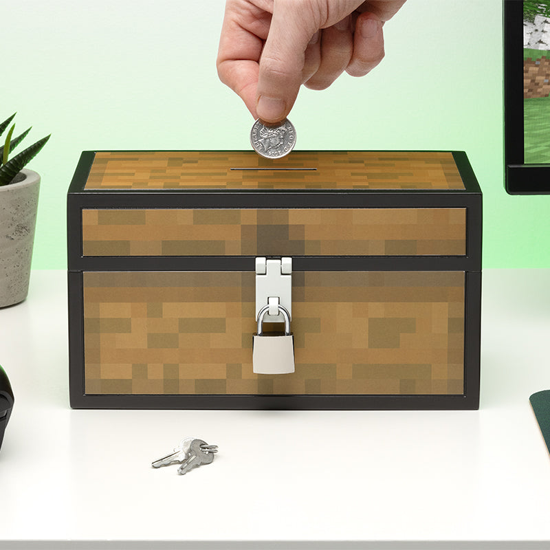 Alcancía Cofre de Minecraft Original - Fan Army