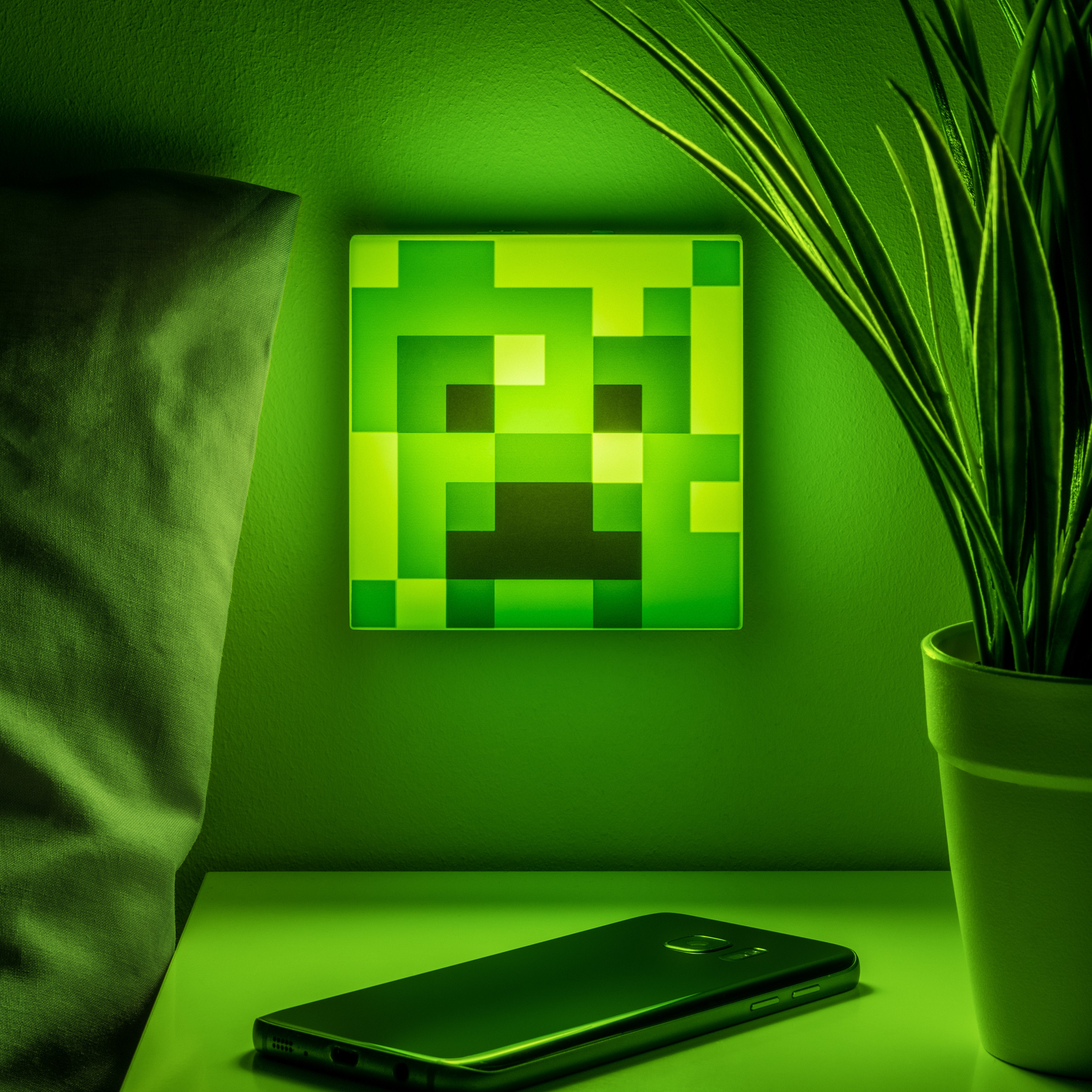 Lámpara para pared Creeper Minecraft Luz de Noche Original - Fan Army