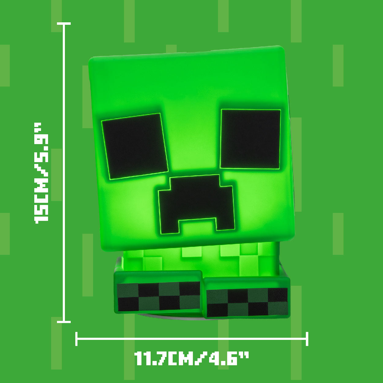 Lámpara Minecraft Creeper SquishyGlo Recargable Luz de Noche Original - Fan Army