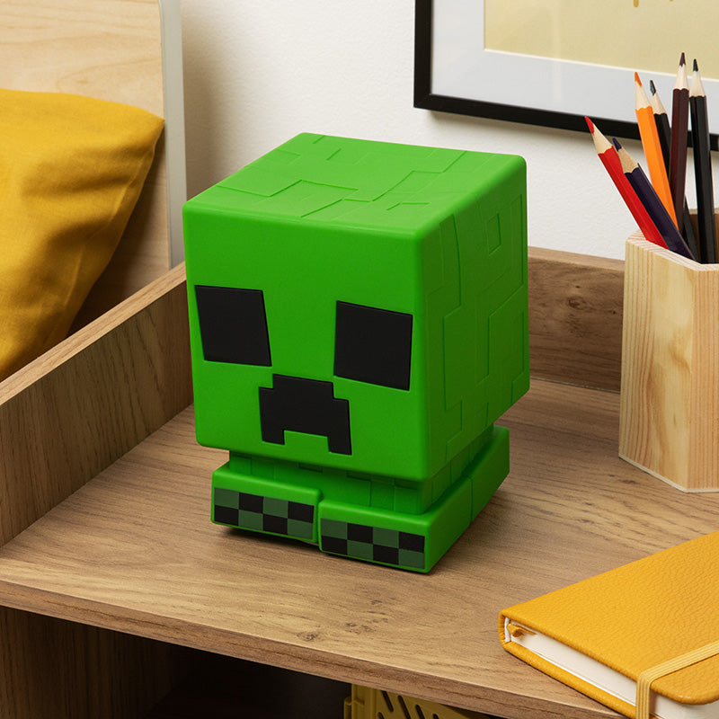 Lámpara Minecraft Creeper SquishyGlo Recargable Luz de Noche Original - Fan Army