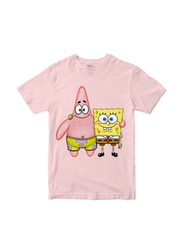 Playera Bob Esponja Hombre Mujer Rosa Hug - Fan Army