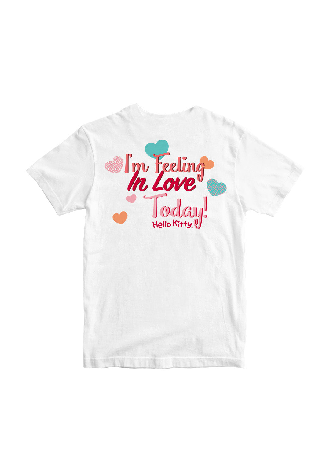 Playera Hello Kitty Hombre Mujer Blanco I´m Feeling in Love - Fan Army