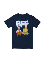 Playera Bob Esponja Hombre Mujer Azul Marino BFF - Fan Army