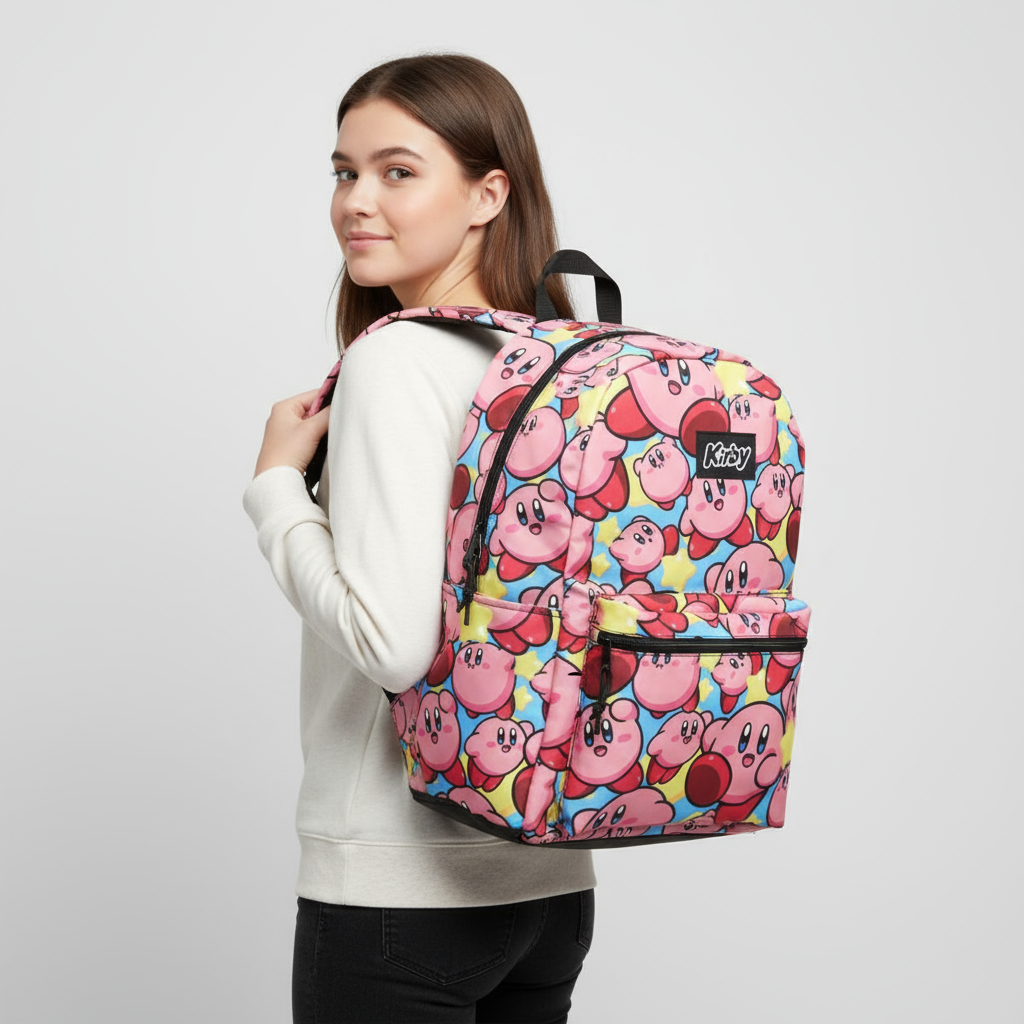 Kirby Mochila Pink Puff - Fan Army