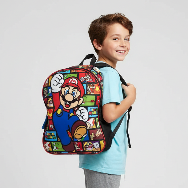 Mochila infantil Super Mario - Mario y personajes - Fan Army
