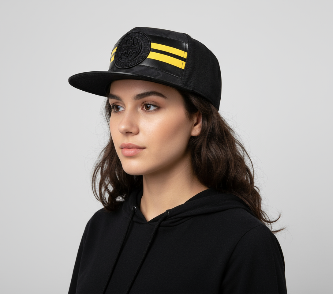 Gorra Batman Logo Negro y Amarillo - Estilo Urbano para Fans - Fan Army