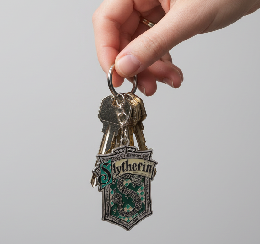 Llavero de moda Harry Potter de Metal símbolo Slytherin - Fan Army