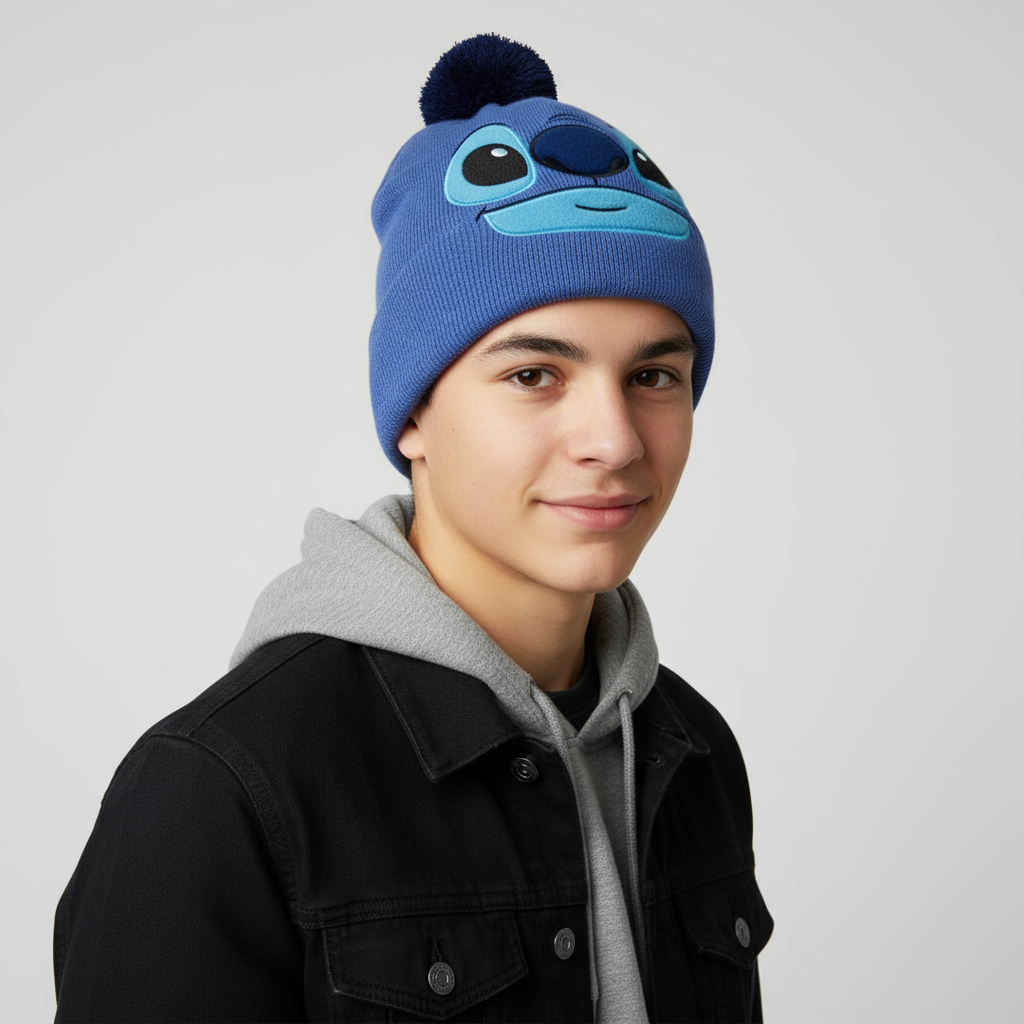 Gorro de Stitch con Pompón Beanie Original - Fan Army