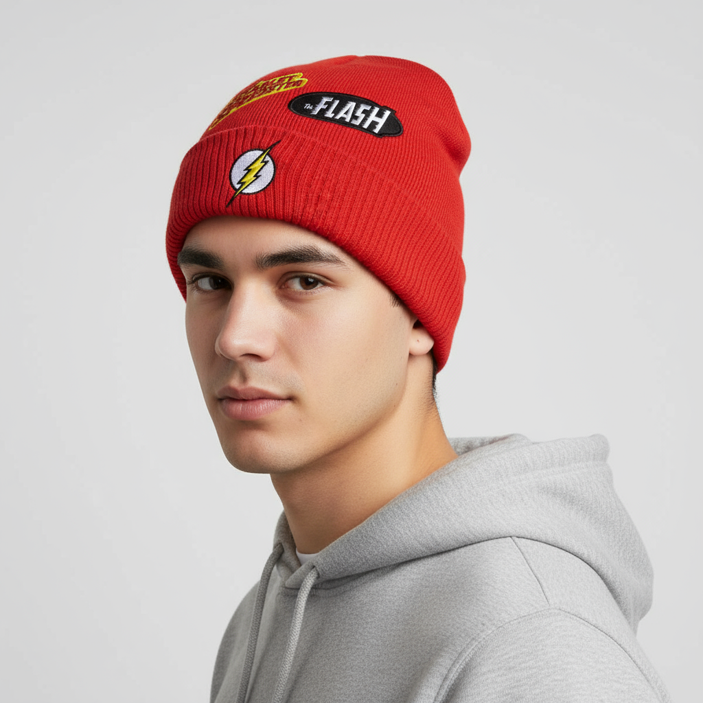 Beanie DC Comics Flash Parches - Fan Army