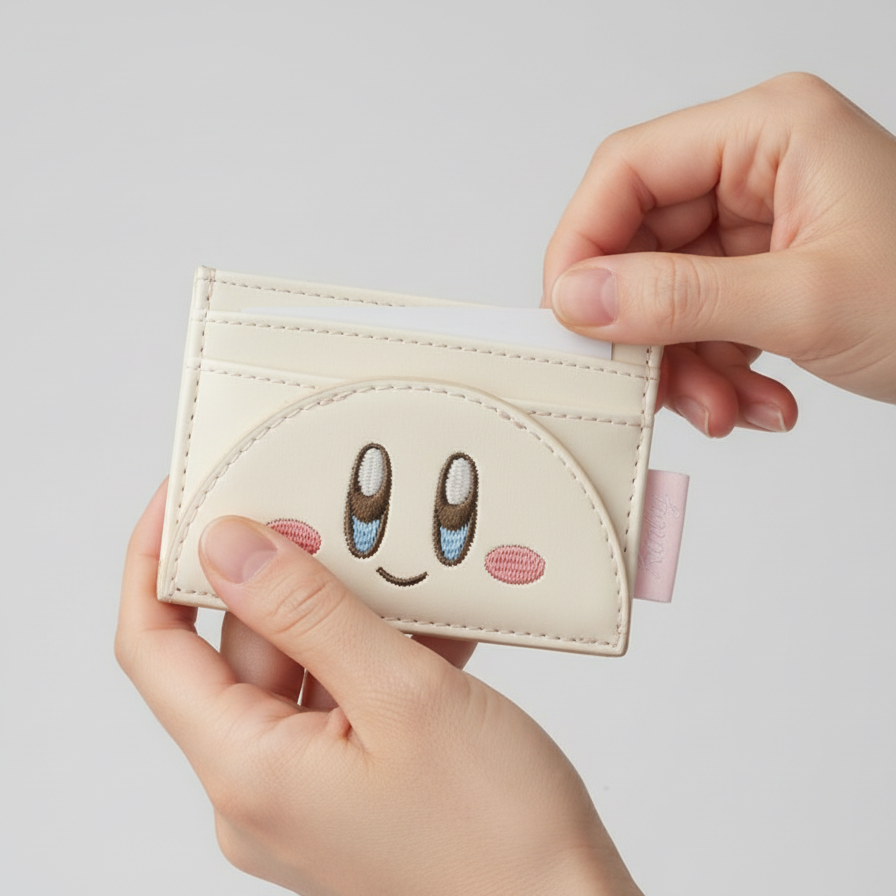 Tarjetero Kirby Nintendo Cartera Portatarjetas Cara - Fan Army