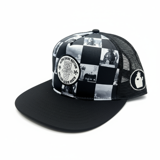 Gorra Bob Esponja Fondo de Bikini Blanco y Negro - Fan Army