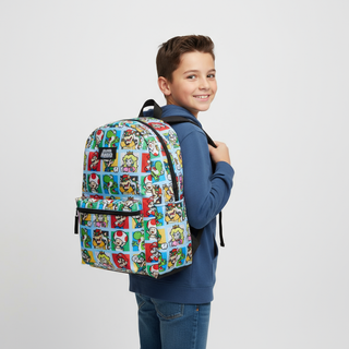 Super Mario Mochila Personajes Azul - Fan Army