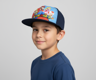 Super Mario Gorra Para niños Ajustable Peach Toad Luigi Nintendo - Fan Army