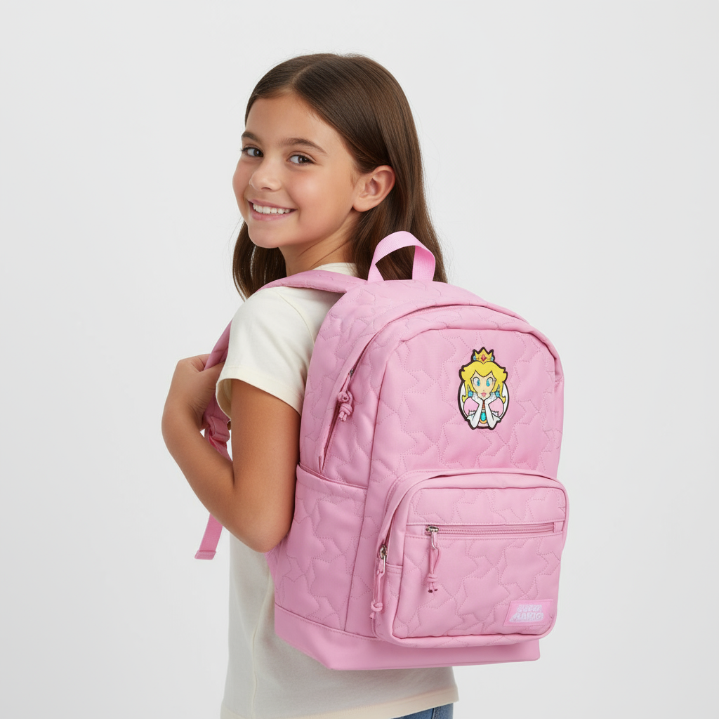 Mochila Peach Rosa Super Mario - Fan Army