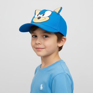 Sonic Gorra para niños ajustable con orejas 3D azul original SEGA - Fan Army