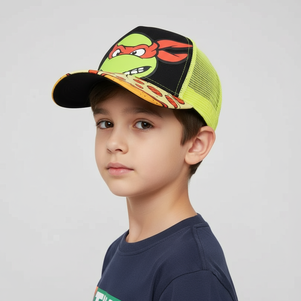 TMNT Gorra Trucker Raphael Pizza Tortugas Ninja Nickelodeon - Fan Army
