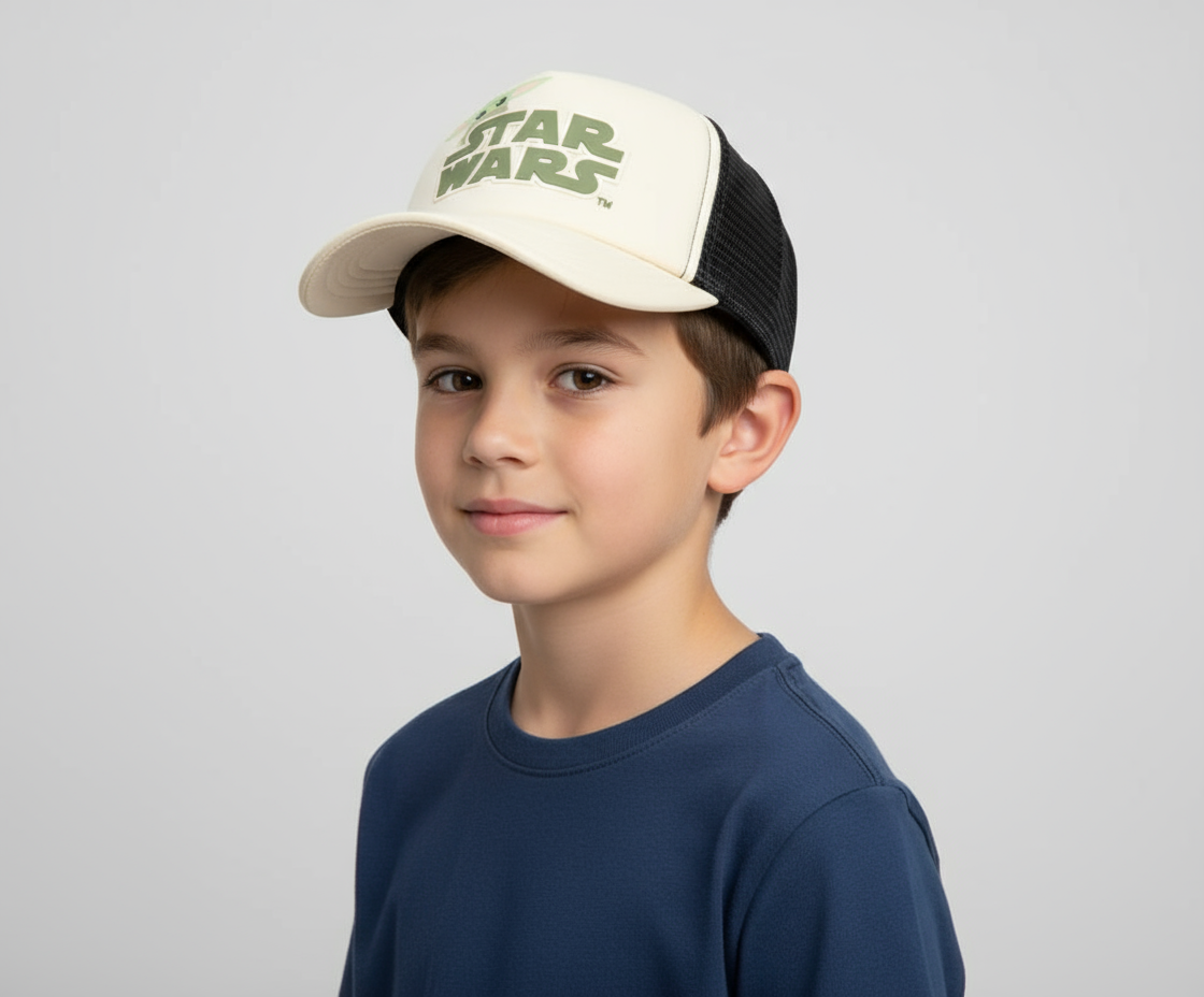 The Mandalorian Gorra trucker Star Wars logo Grogu Disney Ajustable - Fan Army