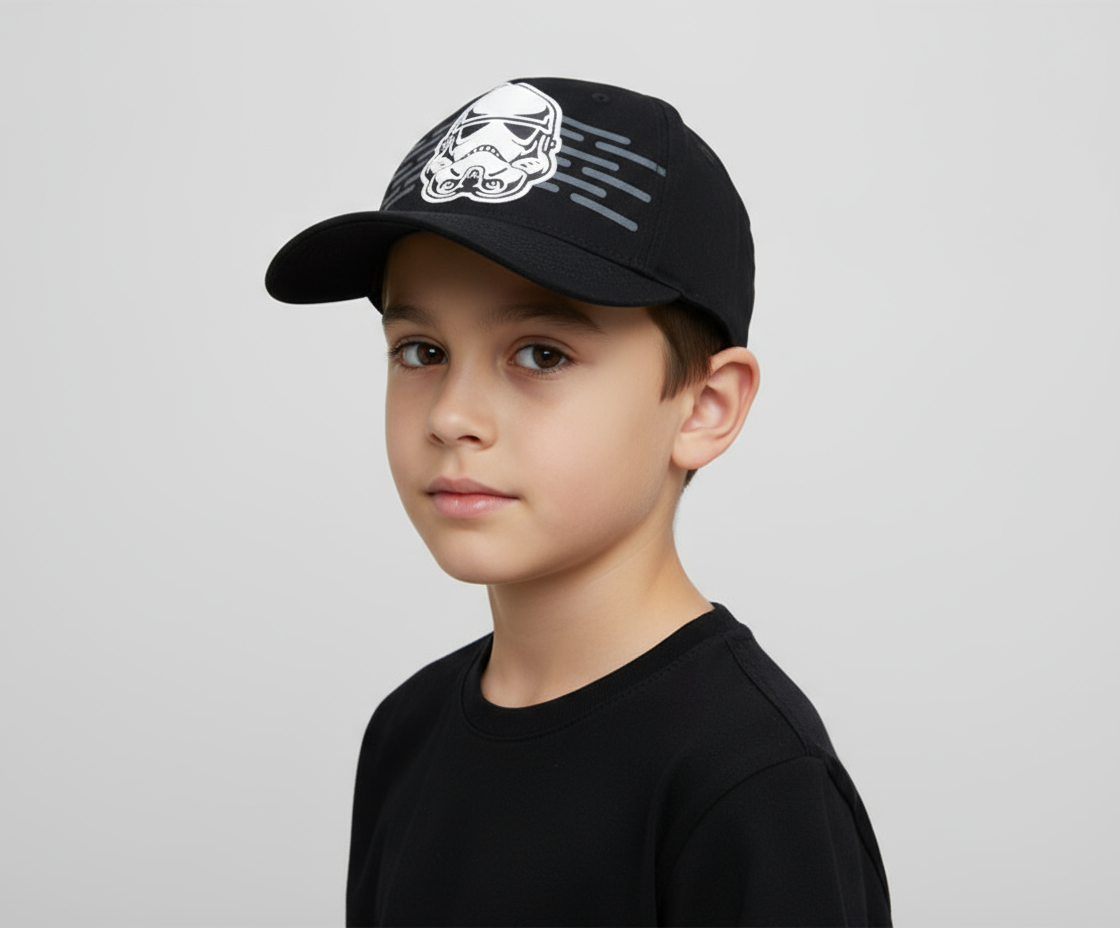 Star Wars Gorra negra Storm trooper Ajustable print lado obscuro - Fan Army