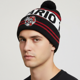 Beanie Super Mario Parche Mario - Fan Army