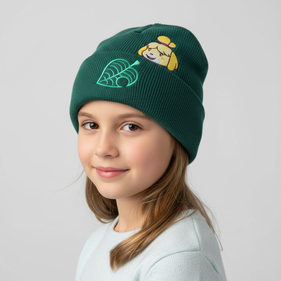 Beanie Unisex Animal Crossing - Bordado Canela | Suave y Cálido - Fan Army