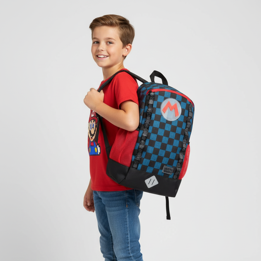 Mochila Super mario Bros Caudros - Fan Army