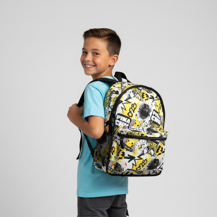 Mochila Reversible Pokémon Peluche - Fan Army