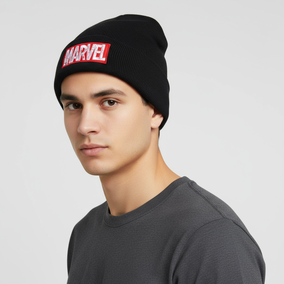 Beanie Marvel Logo con Relieves - Fan Army