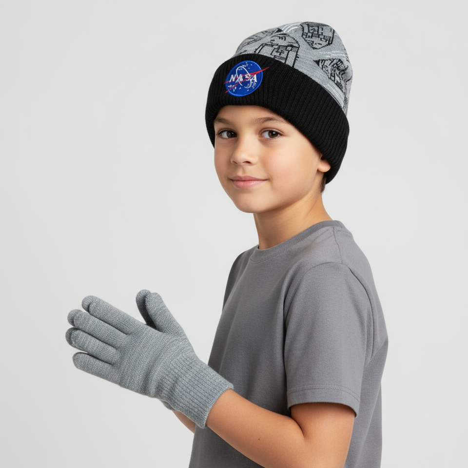 Beanie con Guantes NASA Nave Espacial - Fan Army