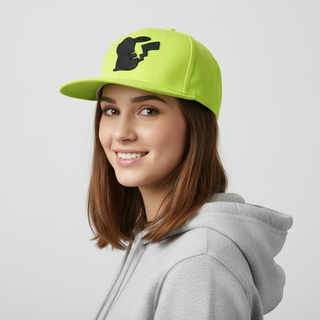 Gorra Plana Pikachu Silueta Pokemon Amarilla Neon Oficial - Fan Army