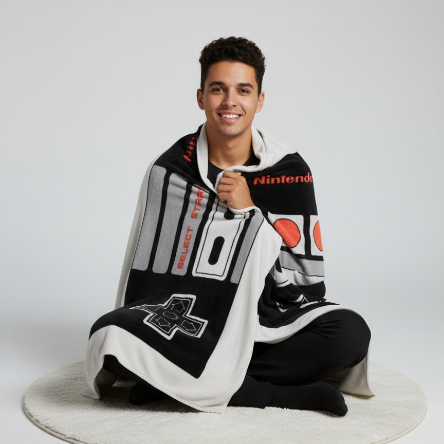 Cobija Nintendo - Diseño Control SNES Gris - Fan Army