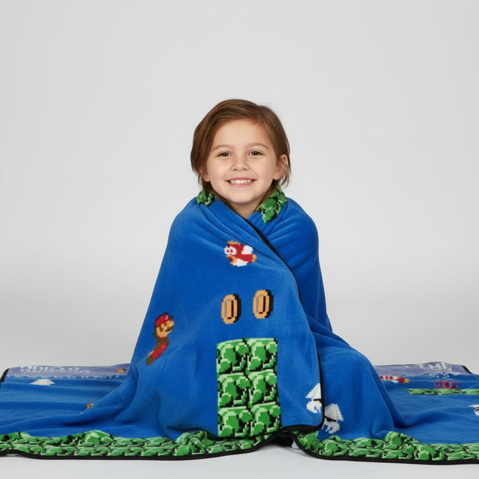 Cobija Super Mario Bros Diseño Retro SNES Pelicula - Fan Army