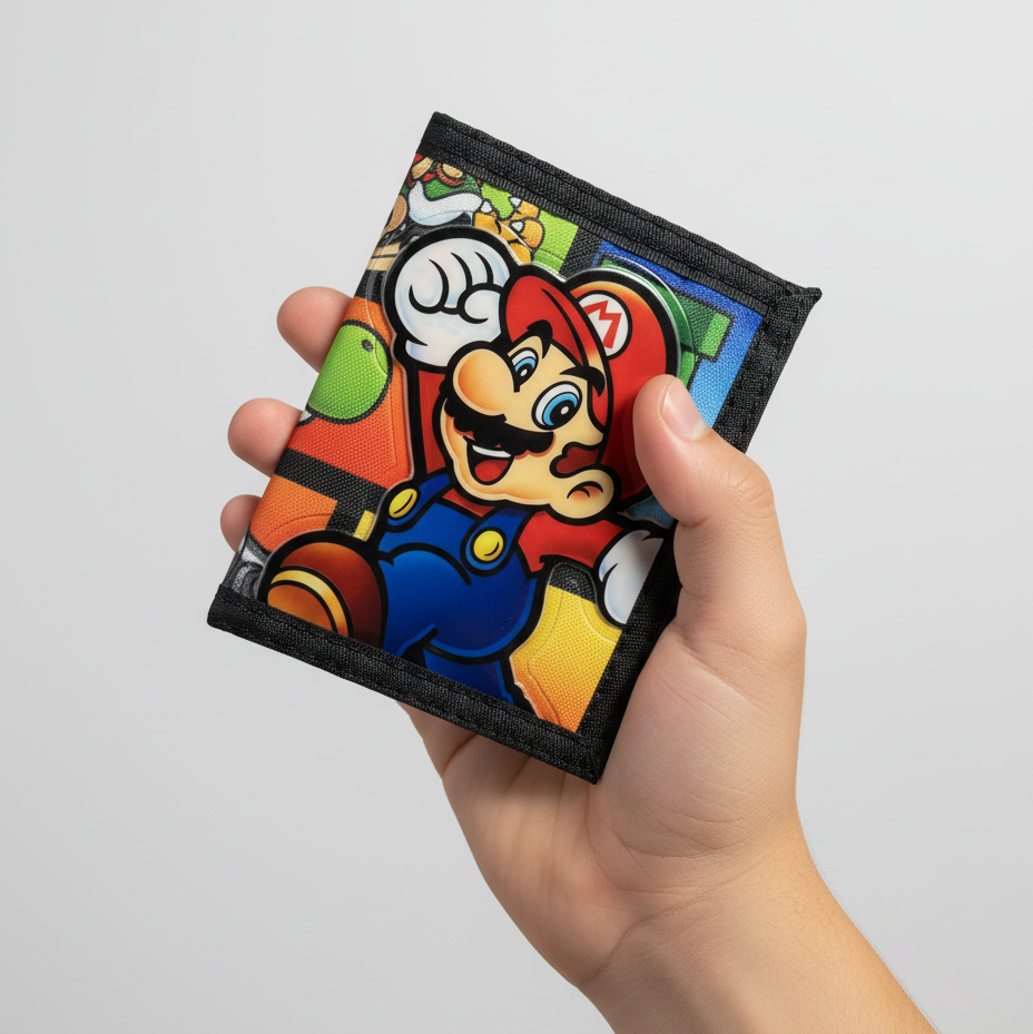 Cartera Niños Super Mario Cuadros - Fan Army