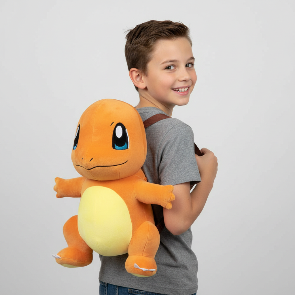Mochila de Peluche Charmander Pokémon Niños - Fan Army