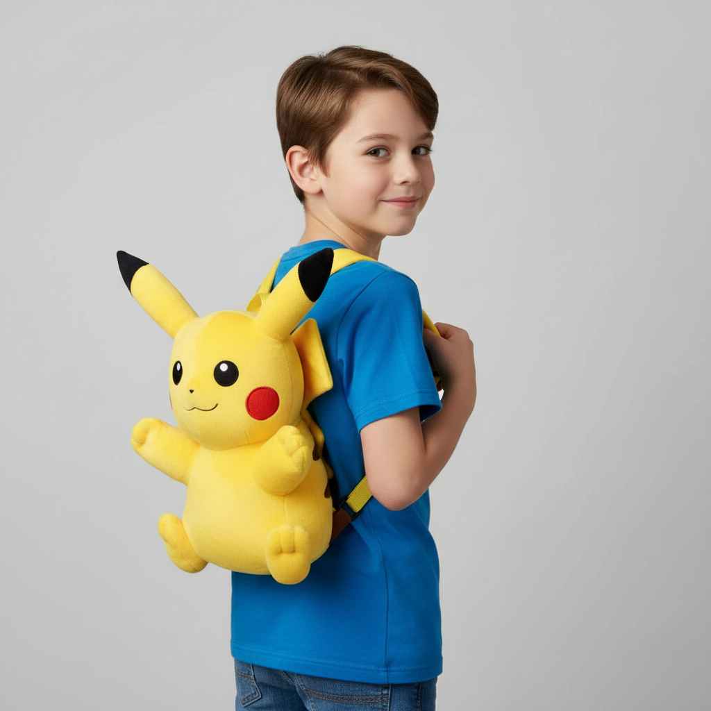 Mochila de Peluche Pikachu Pokémon Niños - Fan Army