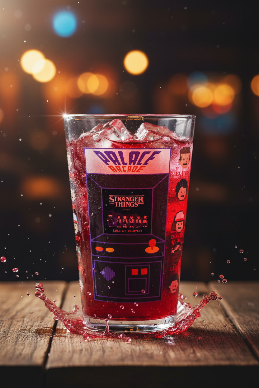 Stranger Things Arcade Cold Change Glass - Fan Army