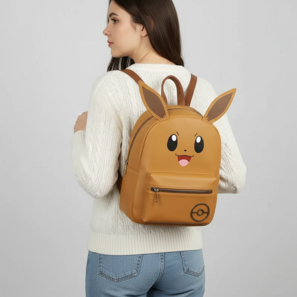 Bioworld Mochila Mini Pokémon Eevee con Orejas Producto Oficial - Fan Army