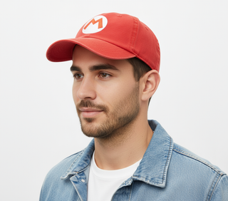 Gorra Curva Mario "M" Roja Super Mario Bros - Fan Army