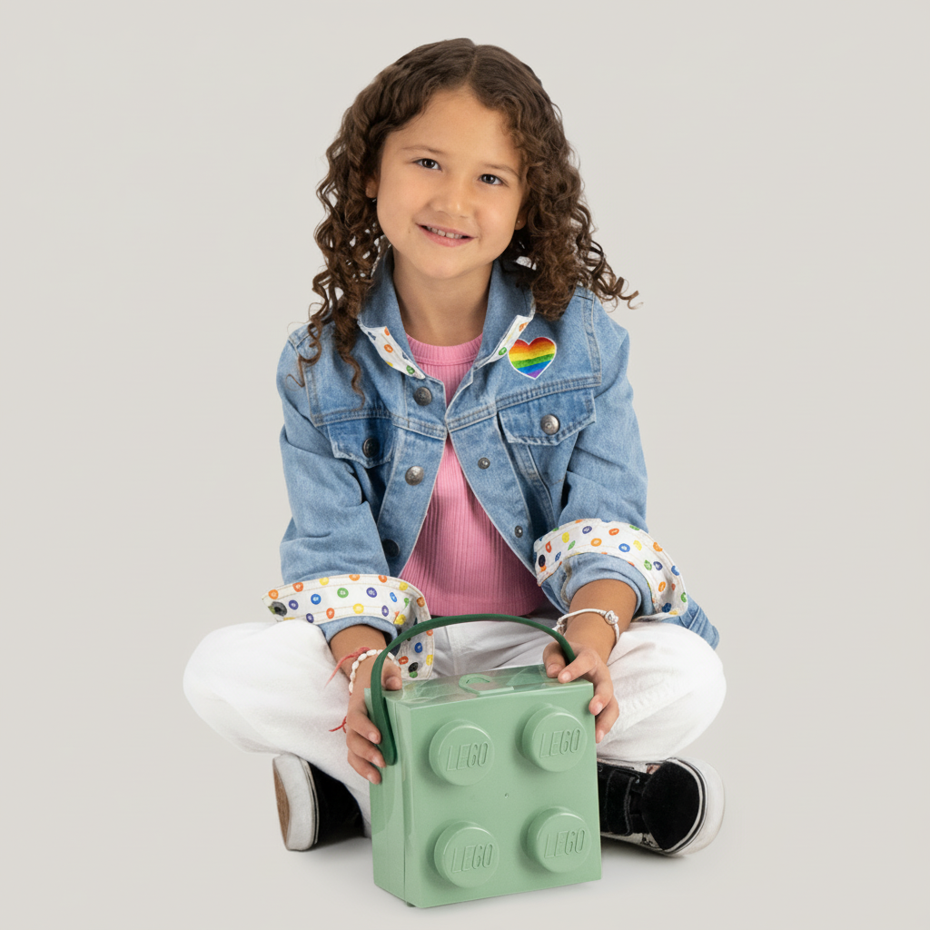 LEGO Lonchera con Asas de Niños para Alimentos y Comida - Fan Army