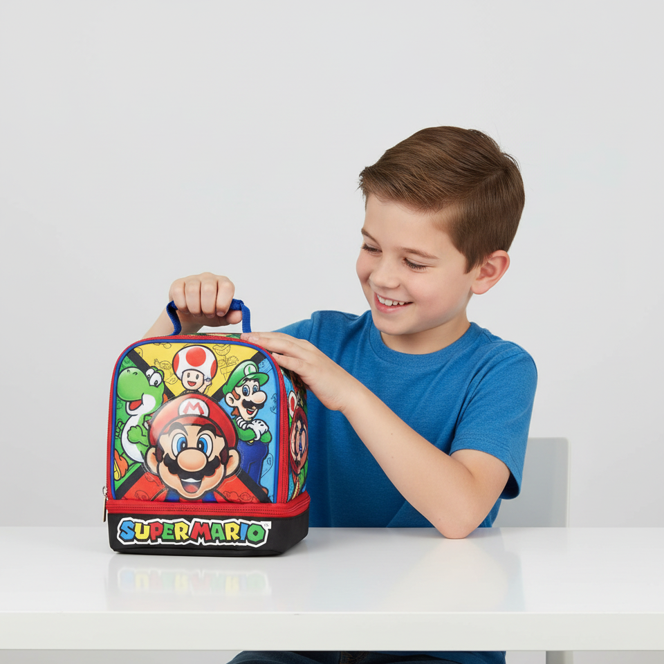 Super Mario Lonchera Escolar Para Niños - Fan Army