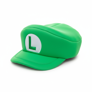 Gorra Super Mario | Cosplay Luigi "L" Disfraz Verde, Producto Oficial de Nintendo - Bioworld - Fan Army