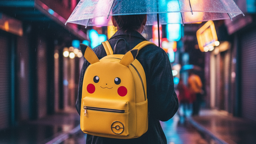 Bioworld Mochila Mini Pikachu con Orejas - Pokemon, Amarilla, PU y Poliéster, Producto Oficial Pokémon - Fan Army