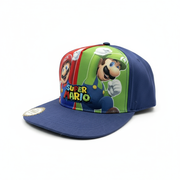 Bioworld Gorra para niños Mario y Luigi - Visera Plana, Diseño Colorido, Licencia Oficial Nintendo - Fan Army