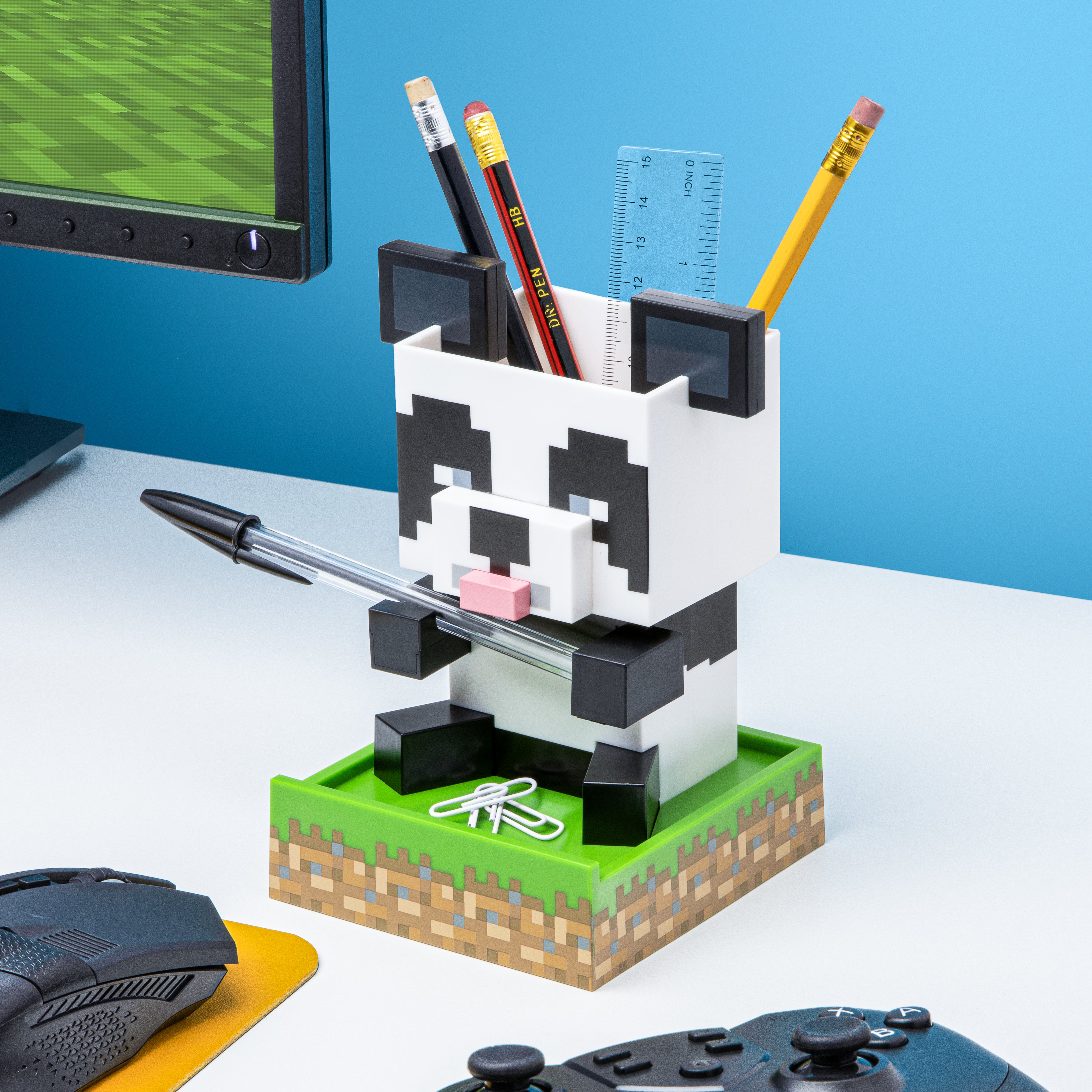 Organizador de escritorio Panda Minecraft Original - Fan Army