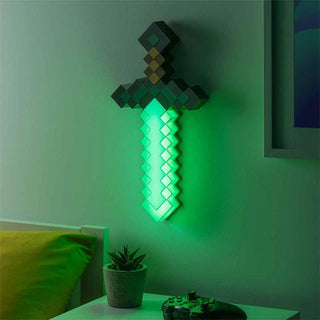 Minecraft Espada de Luz Decorativa Para Cuarto 3D original paladone