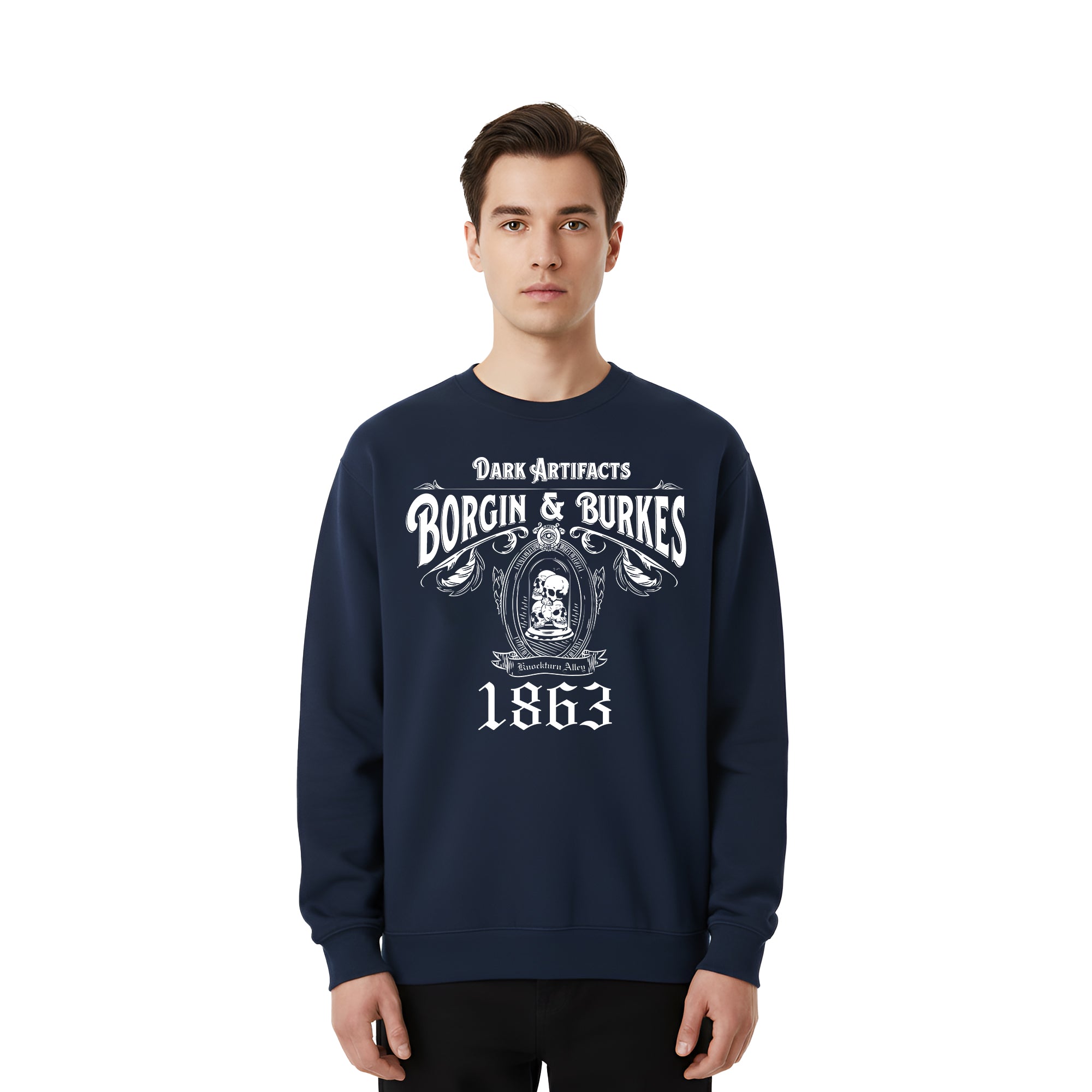 Sudadera Harry Potter Hombre Mujer Azul Marino Warner Original Dark Artifacts