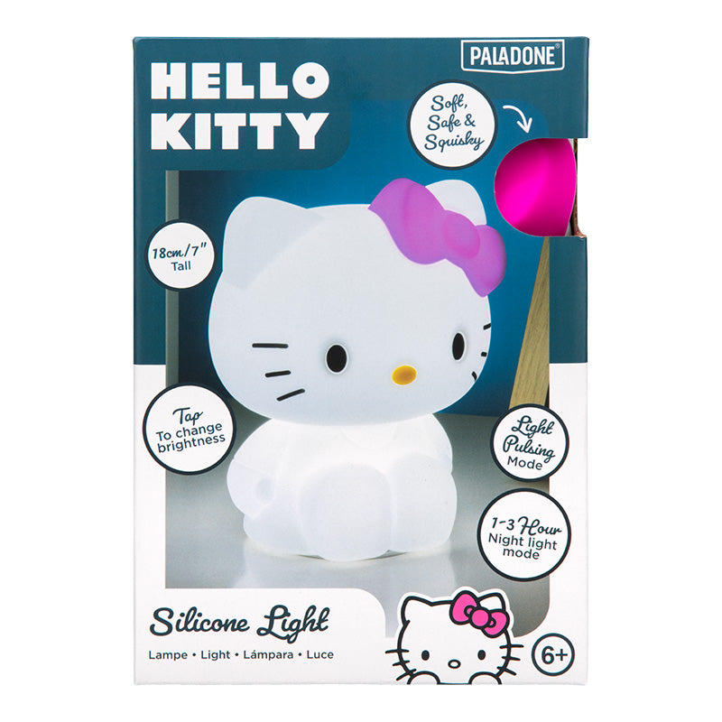Lámpara Hello Kitty SquishyGlo Recargable Luz de Noche Original - Fan Army