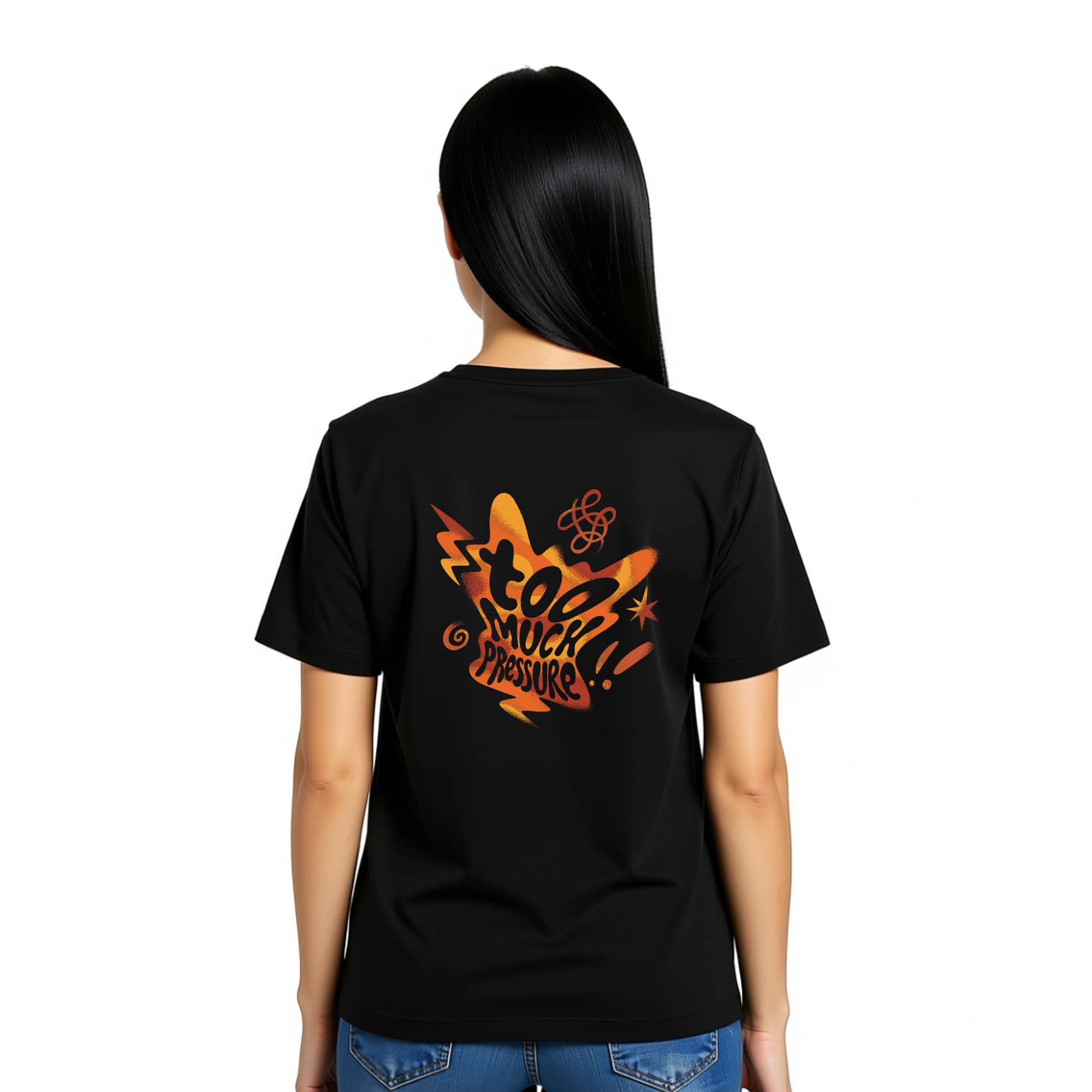 Playera Intensamente Hombre Mujer Negro Disney Original Too much pressure