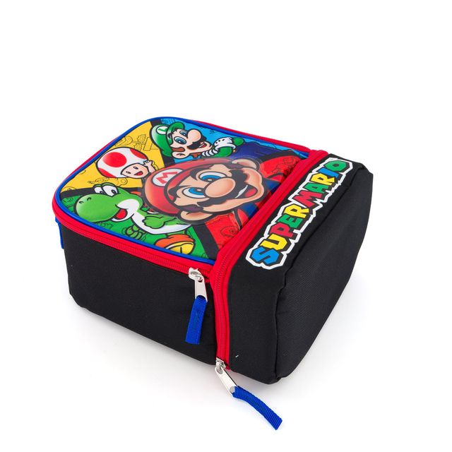 Super Mario Lonchera Escolar Para Niños con Dos compartimentos para termo - Fan Army