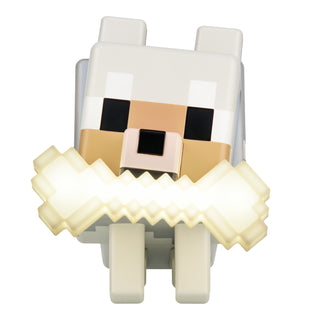 Lampara de Noche Lobo Minecraft