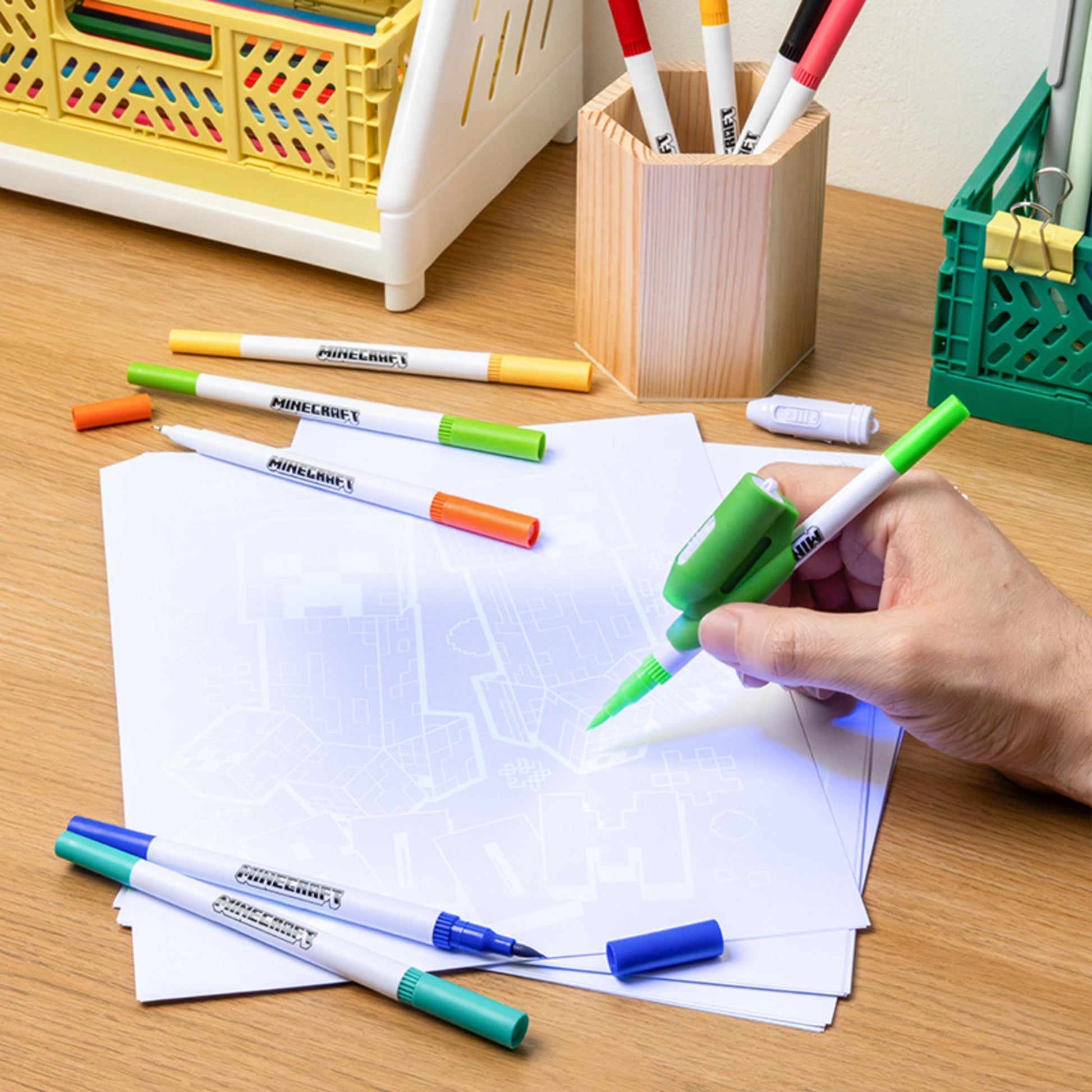 Kit de Dibujo Minecraft Magic Trace Original - Fan Army